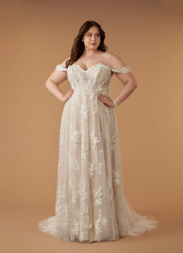 elyessen Diamond White A-Line Sweetheart Sequins Tulle Dress