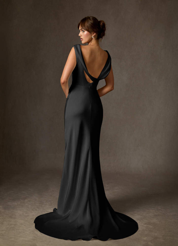 elyessen  Stretch Diamond White Fit and Flare Stretch Satin Dress