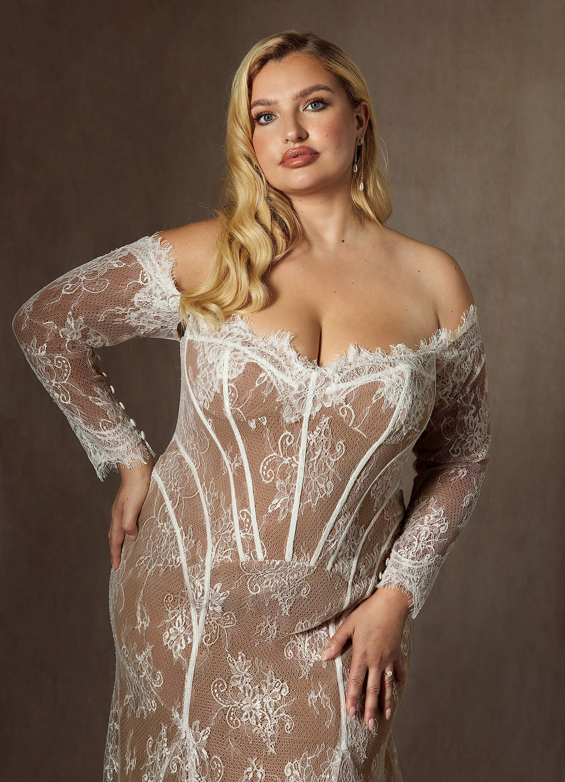 elyessen  Diamond White Mermaid Off the Shoulder Tulle Dress