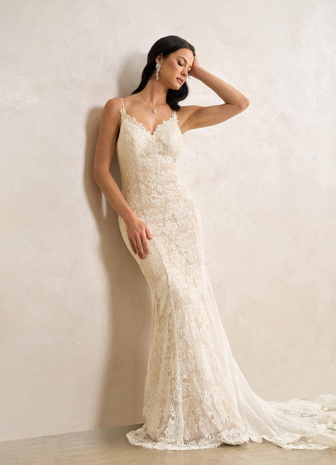 elyessen Prudence Diamond White Mermaid Sequins Tulle Dress