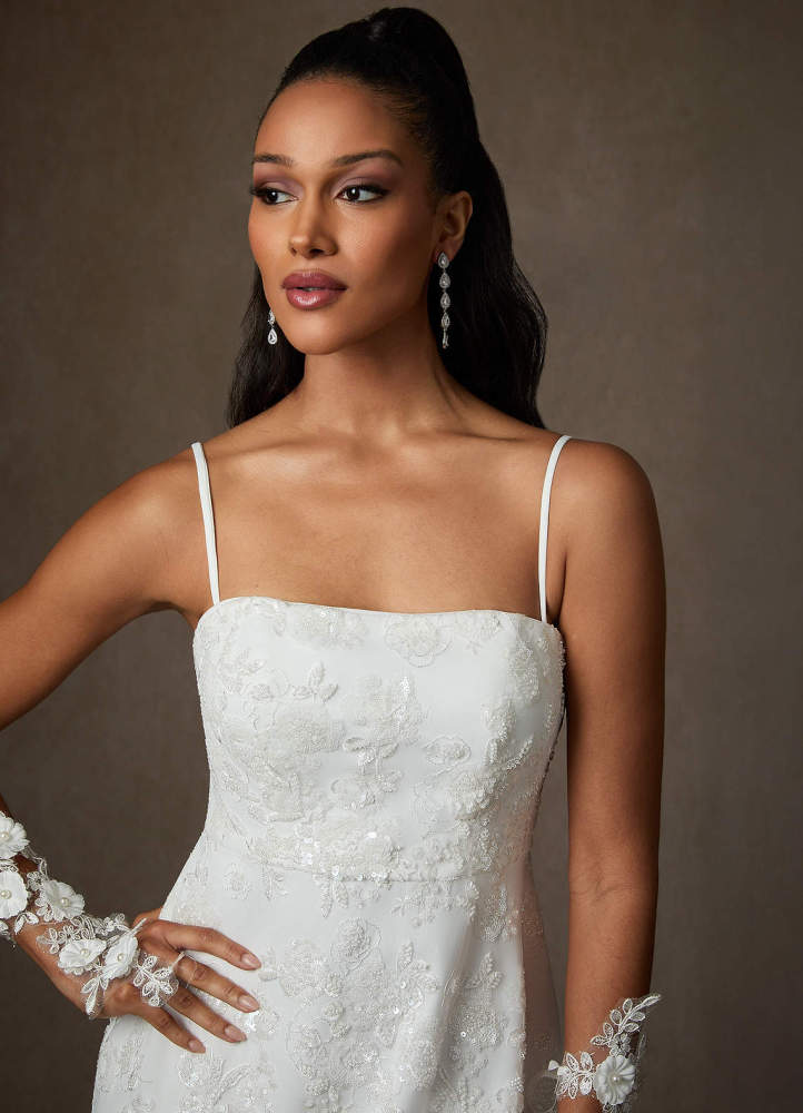 elyessen Atila Diamond White A-Line Lace Dress