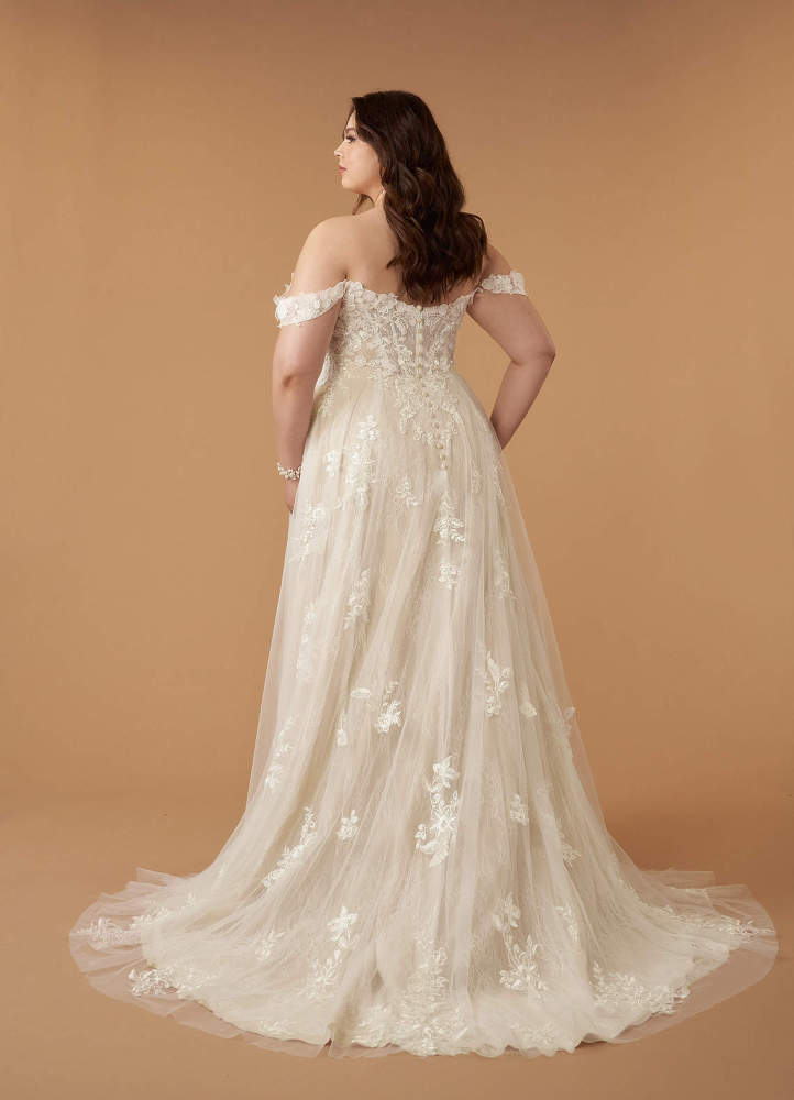 elyessen Diamond White A-Line Sweetheart Sequins Tulle Dress