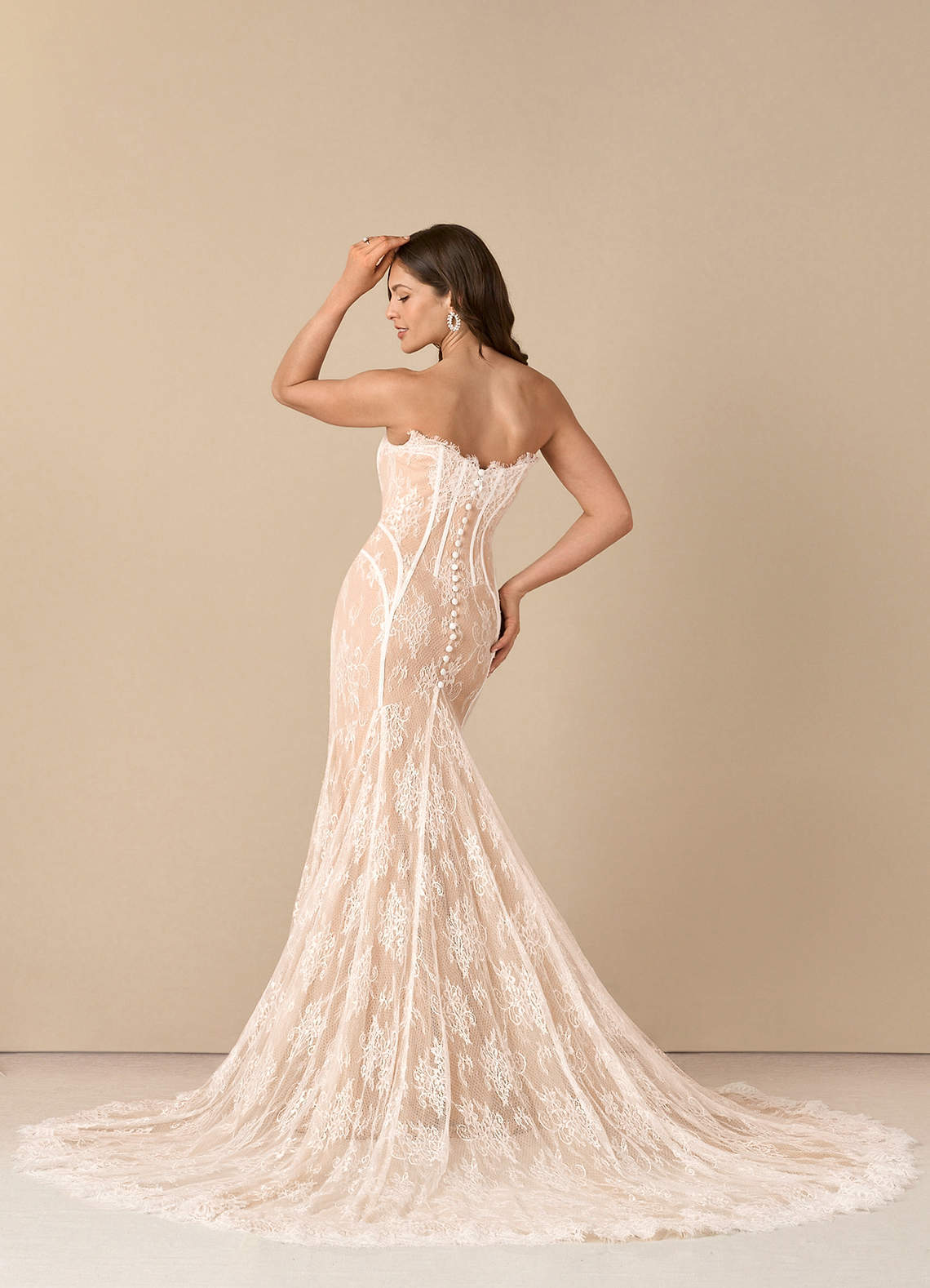elyessen  Diamond White Mermaid Off the Shoulder Tulle Dress