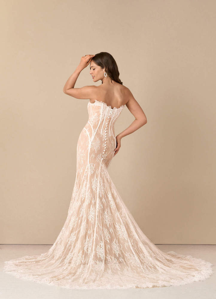 elyessen  Diamond White Mermaid Off the Shoulder Tulle Dress