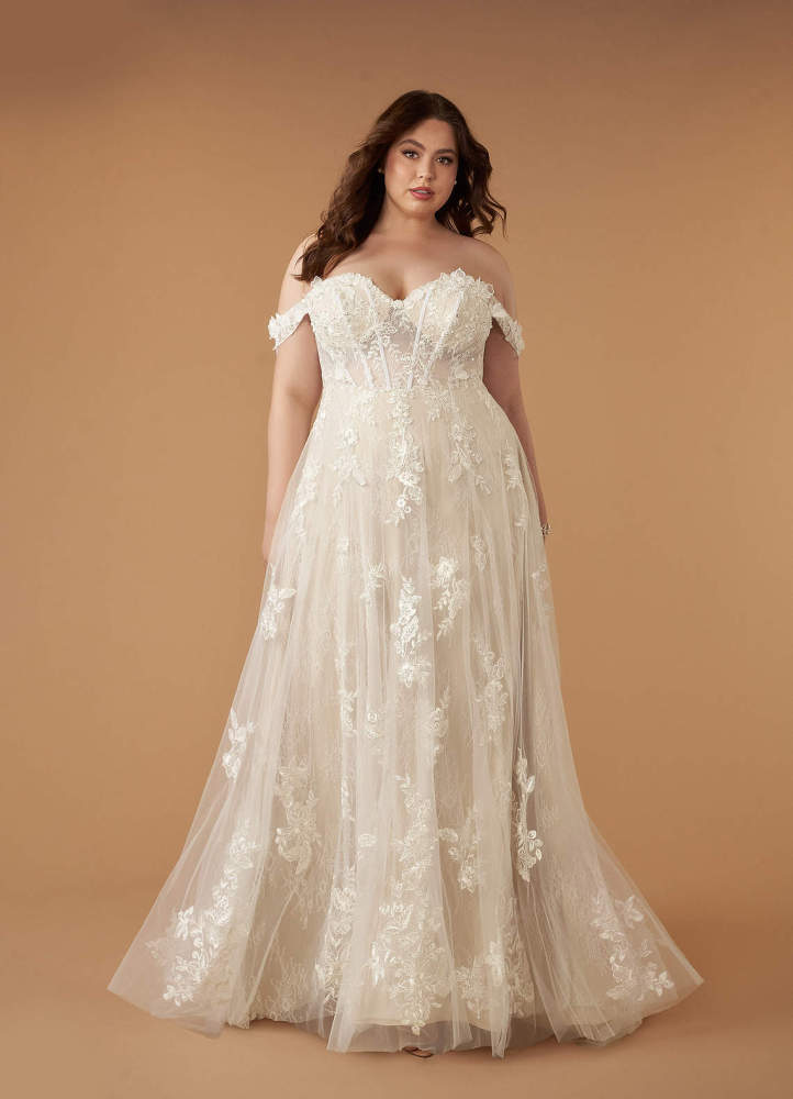 elyessen Diamond White A-Line Sweetheart Sequins Tulle Dress