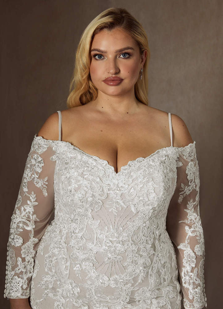elyessen Empiria Diamond White Mermaid Sequins Tulle Dress