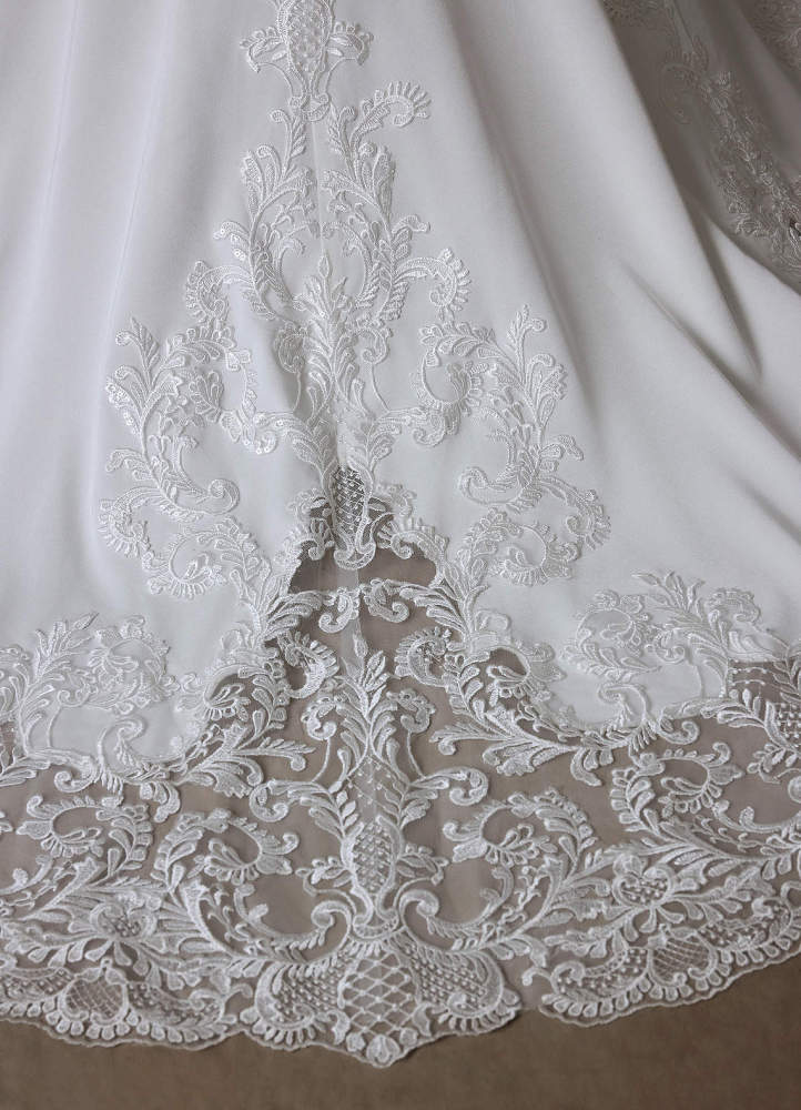elyessen Isadora Diamond White Mermaid Lace Dress