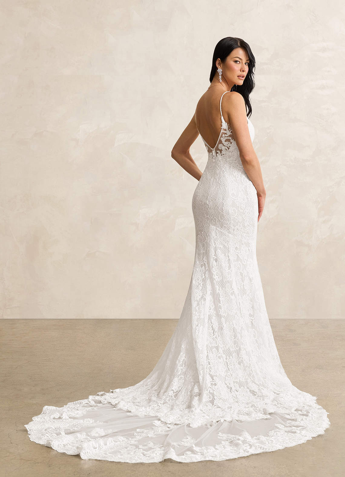 elyessen Prudence Diamond White Mermaid Sequins Tulle Dress