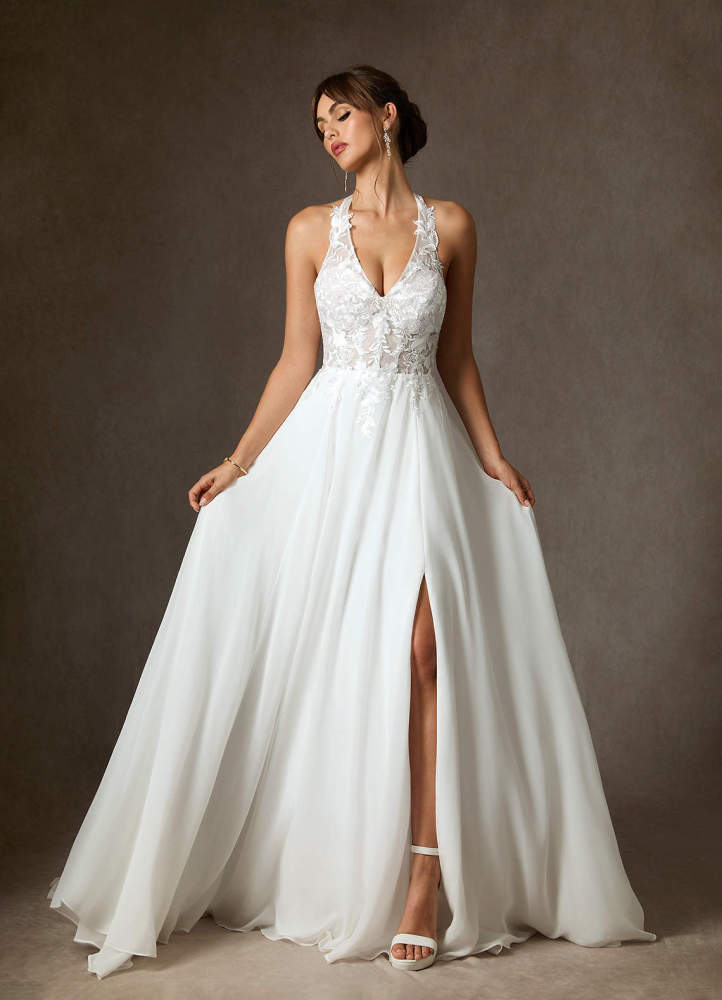 elyessen Sonja Diamond White A-Line Lace Dress
