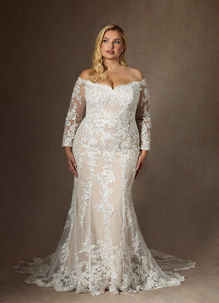 elyessen  Diamond White Mermaid Sequins Tulle Dress