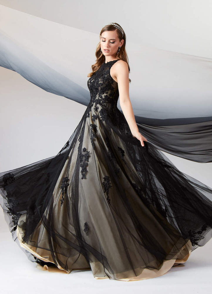 elyessen Diamond White A-Line Sweetheart Lace Tulle Dress