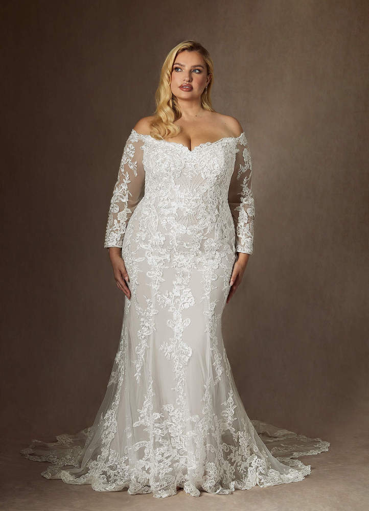 elyessen Empiria Diamond White Mermaid Sequins Tulle Dress