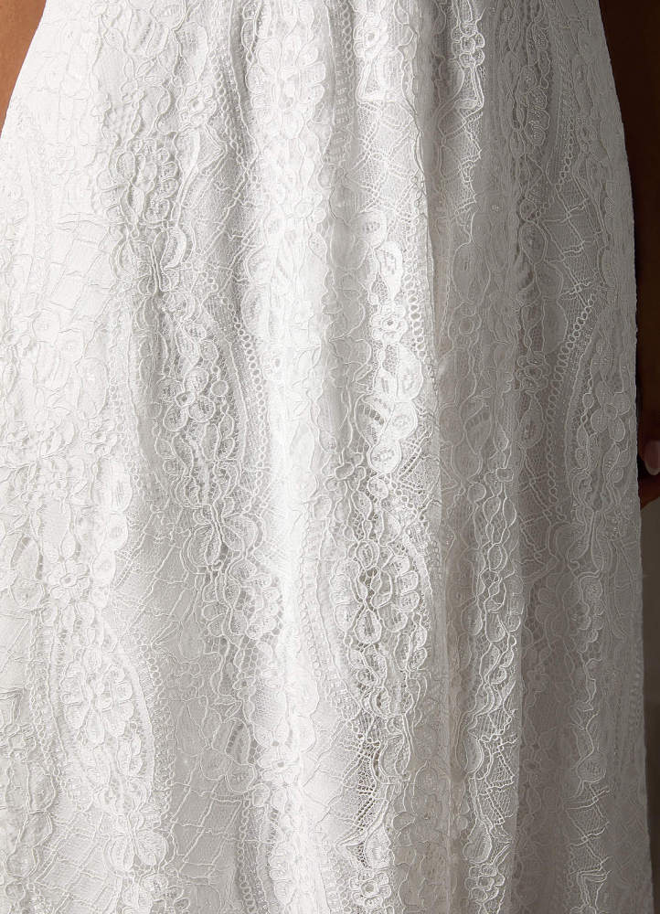 elyessen Lilly Diamond White A-Line Lace Dress