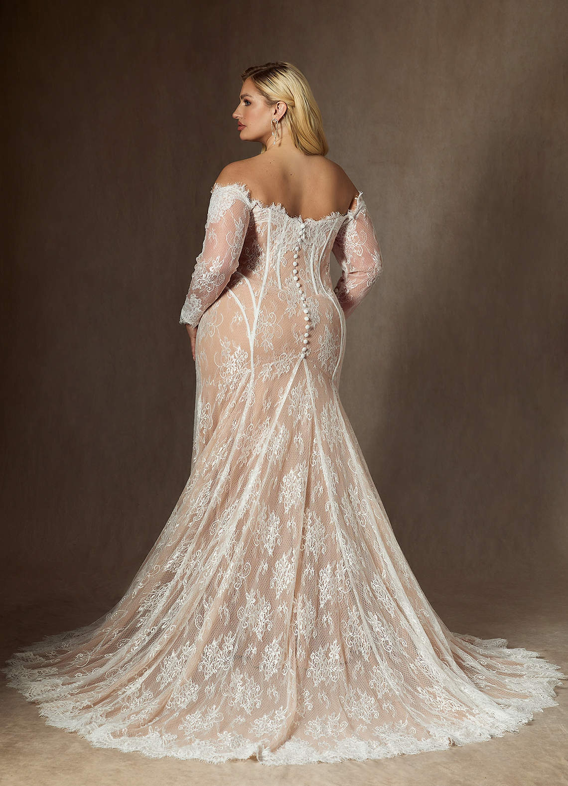 elyessen  Diamond White Mermaid Off the Shoulder Tulle Dress