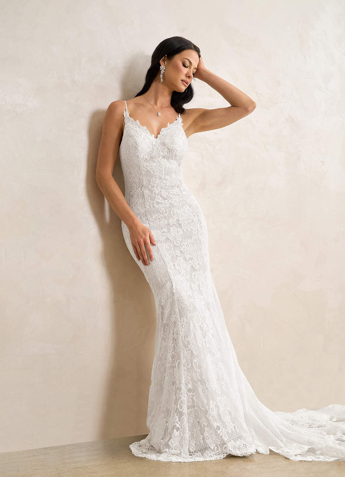 elyessen Prudence Diamond White Mermaid Sequins Tulle Dress
