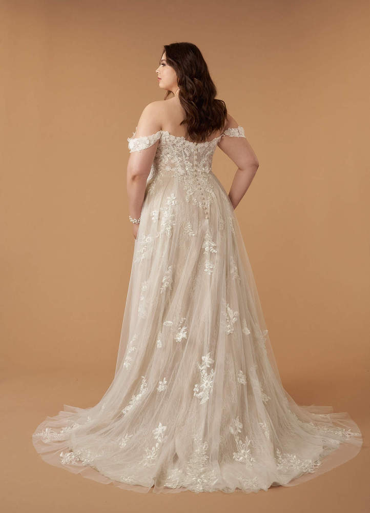 elyessen Diamond White A-Line Sweetheart Sequins Tulle Dress