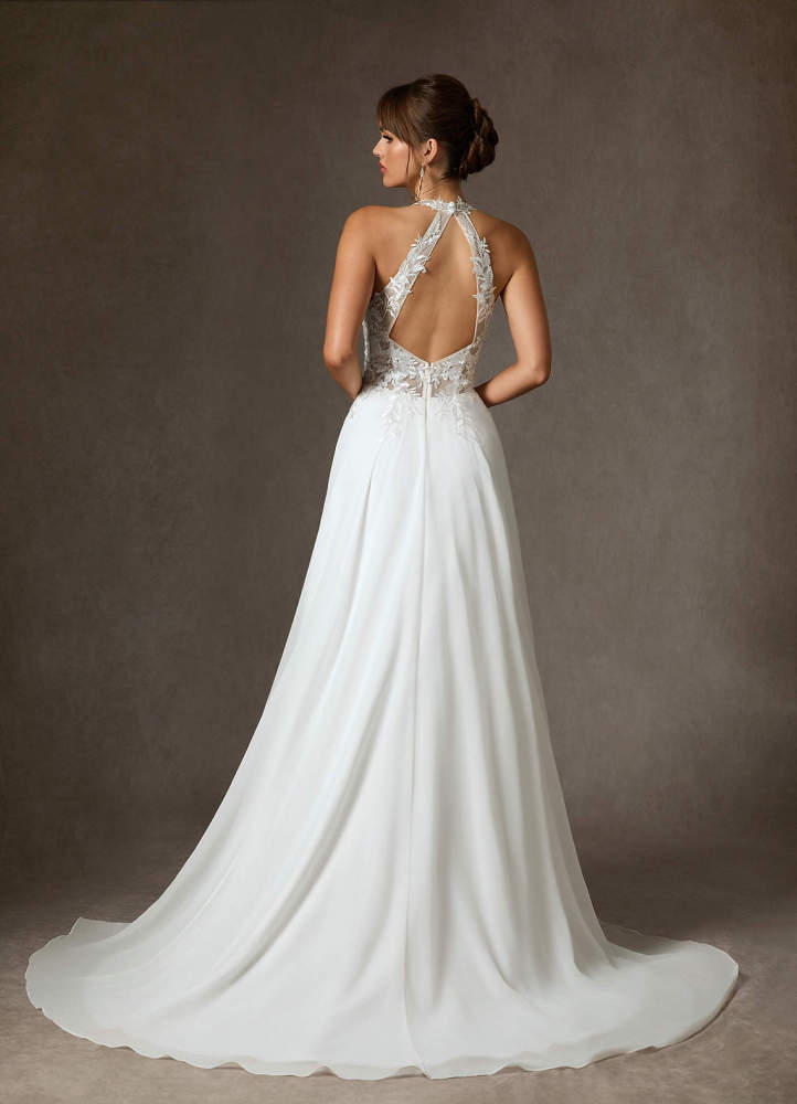 elyessen Sonja Diamond White A-Line Lace Dress