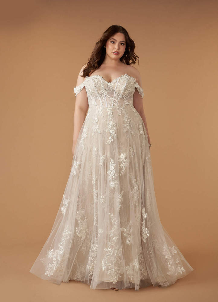 elyessen Diamond White A-Line Sweetheart Sequins Tulle Dress