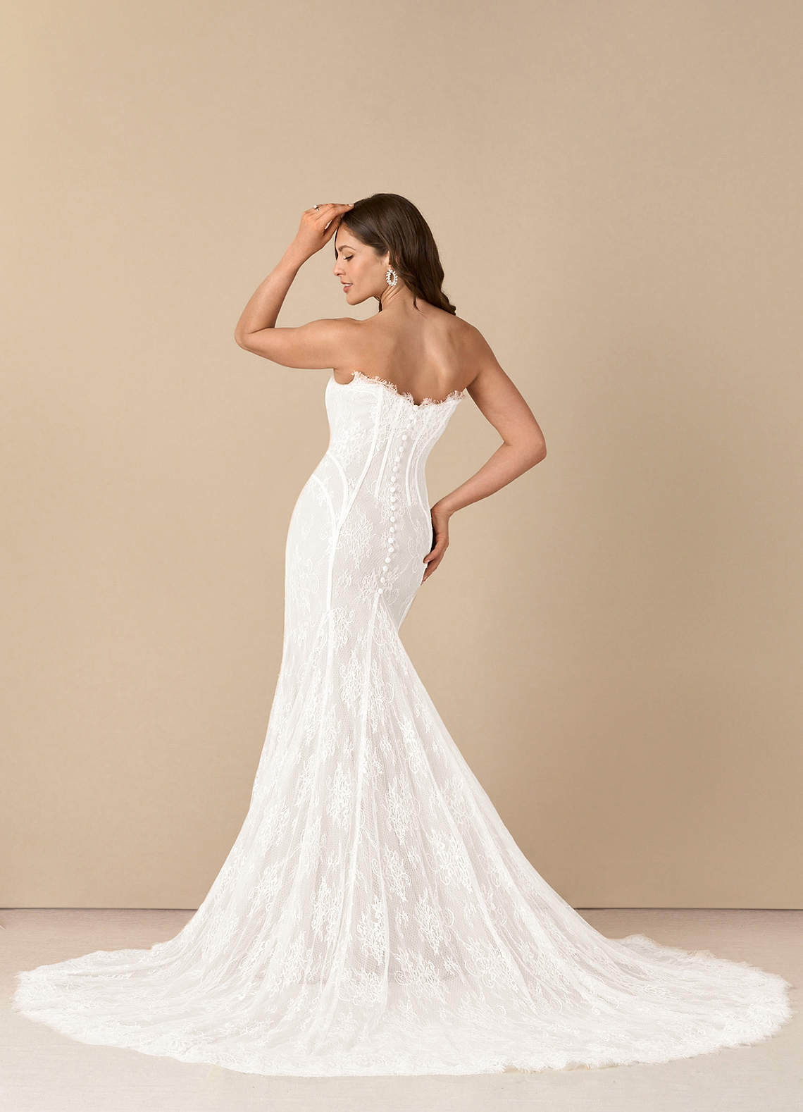elyessen Katherine Diamond White Mermaid Off the Shoulder Tulle Dress