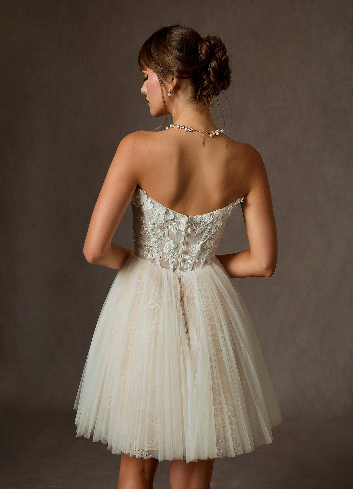 elyessen  Diamond White Ball-Gown Off the Shoulder Lace Dress