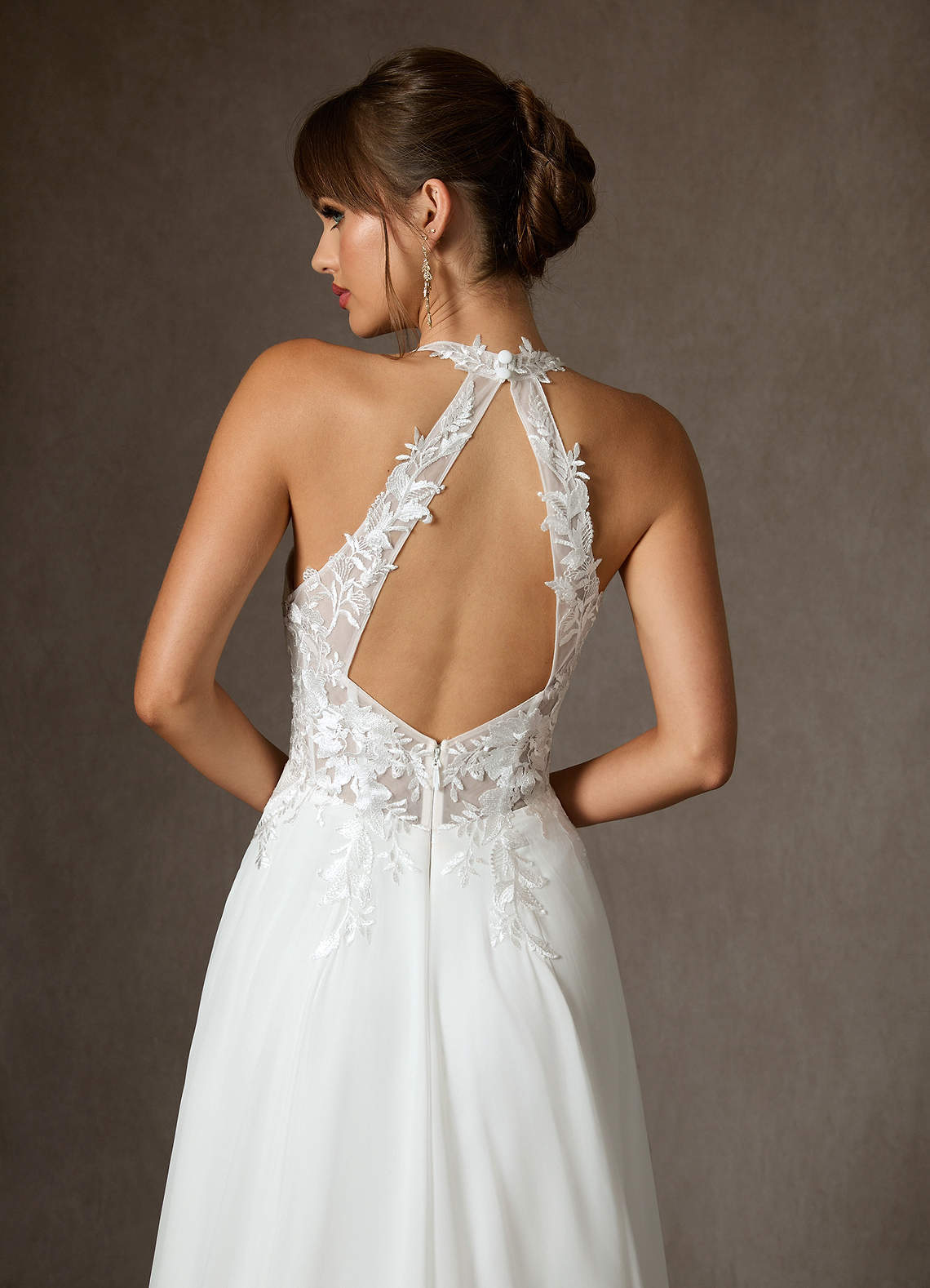 elyessen Sonia Diamond White A-Line Lace Dress