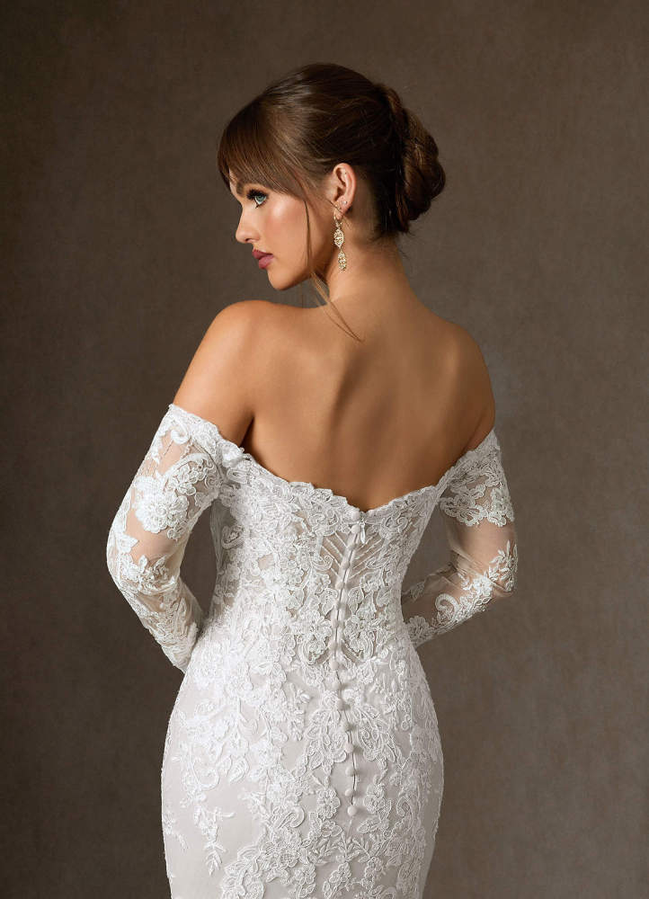 elyessen Empiria Diamond White Mermaid Sequins Tulle Dress