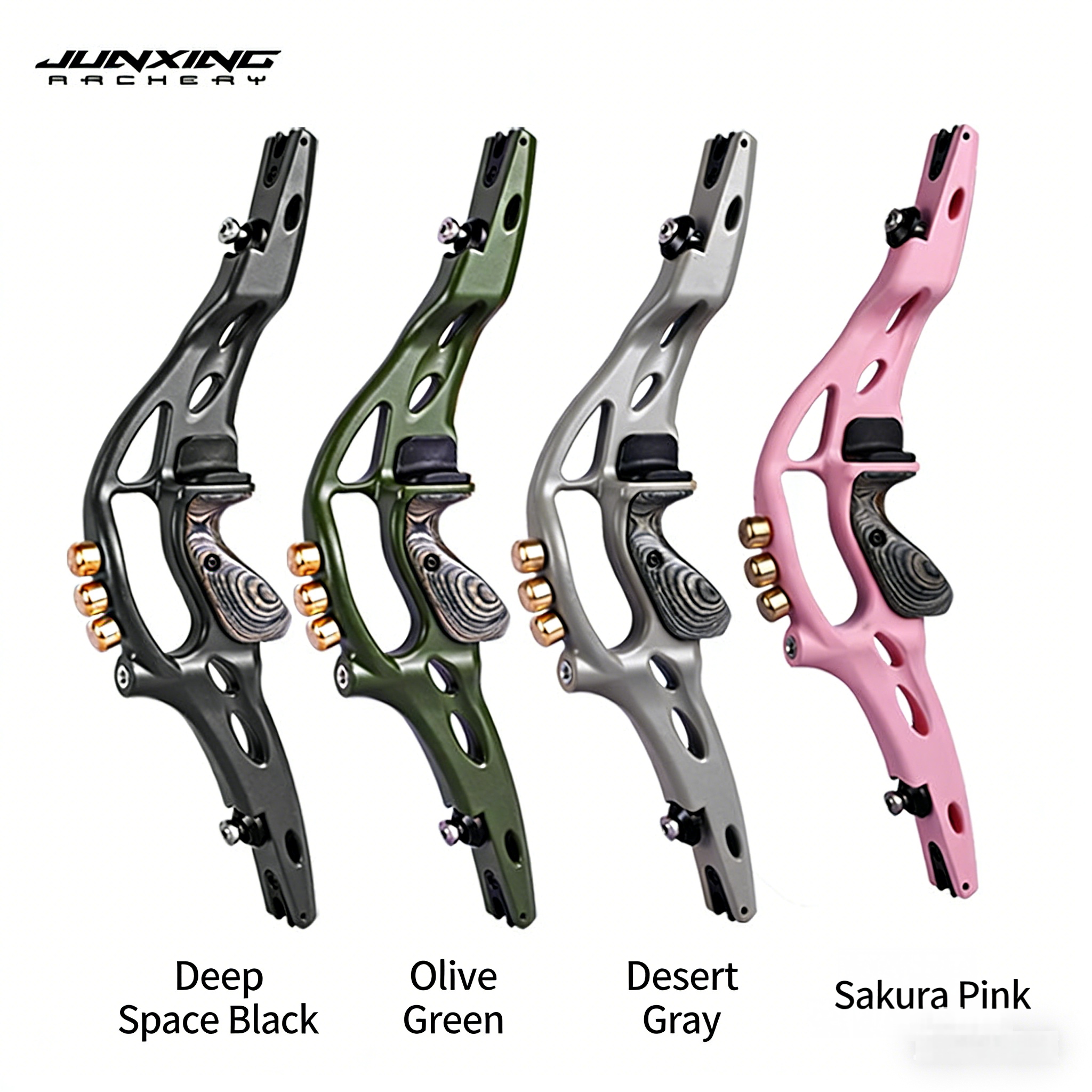 JUNXING B1 Demon Blade American Hunting Recurve Bow Set, Traditional Archery Equipment for Hunting & Target Shooting, Barebow & Compound Bow Compatible
