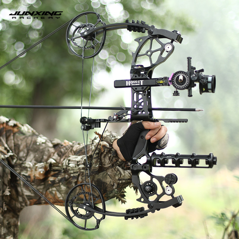 Junxing Venom K4 Dual-Use Compound Bow, Steel Ball & Arrow Shooting, High Power Outdoor Archery Kit for Adults