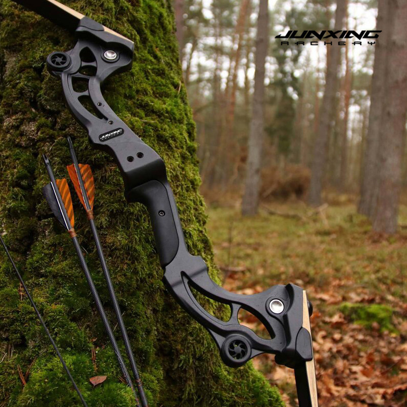 Junxing Tomahawk American Hunting Bow, Barebow, Recurve Bow, Archery Shooting Metal & Wood Archery, Outdoor Competitive Bow