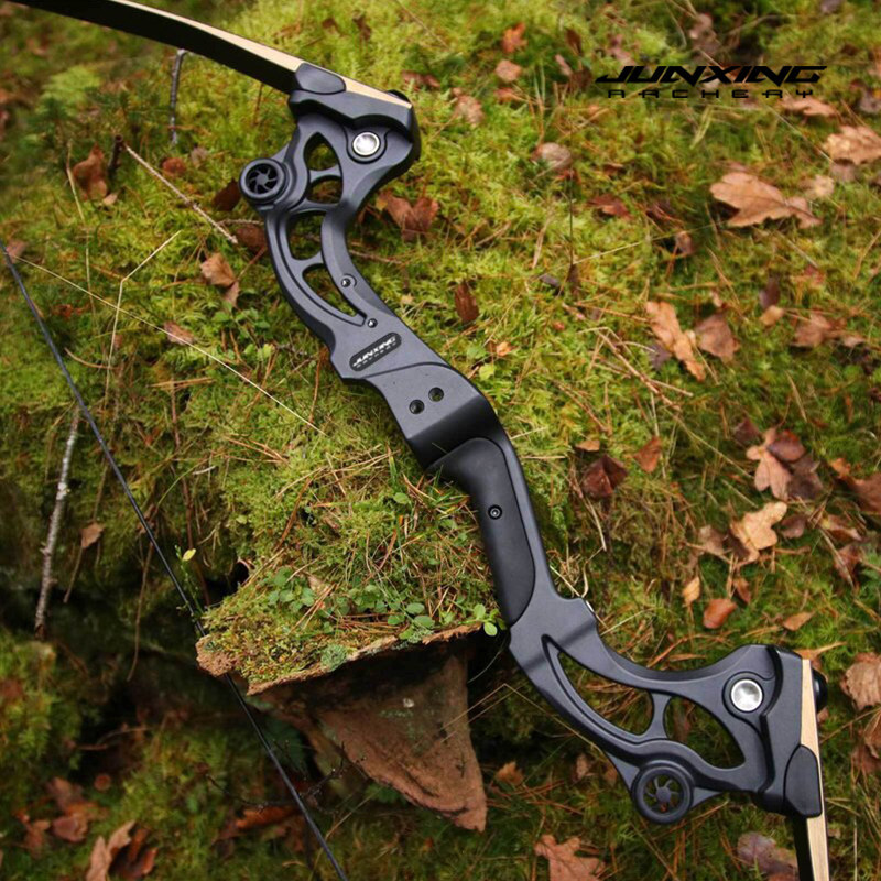Junxing Tomahawk American Hunting Bow, Barebow, Recurve Bow, Archery Shooting Metal & Wood Archery, Outdoor Competitive Bow