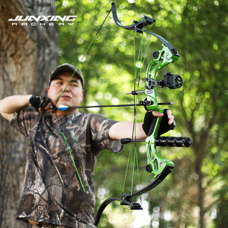 Junxing Oneida Eagle Bow, Compound Bow, Recurve Bow, American Hunting Bow, Barebow, Archery Shooting Kit, American Hunting Bow