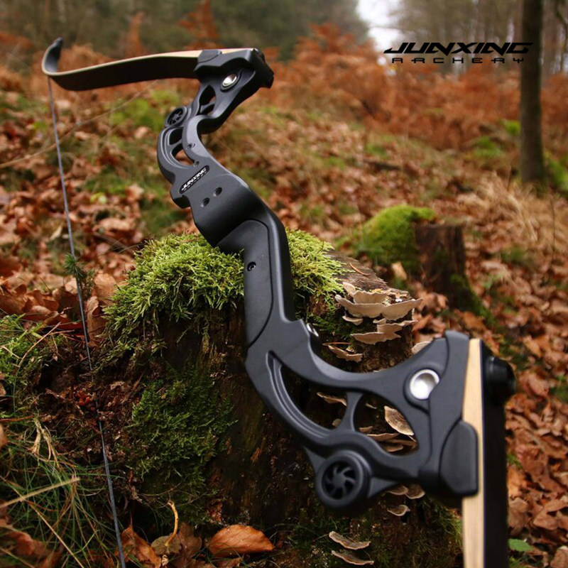 Junxing Tomahawk American Hunting Bow, Barebow, Recurve Bow, Archery Shooting Metal & Wood Archery, Outdoor Competitive Bow