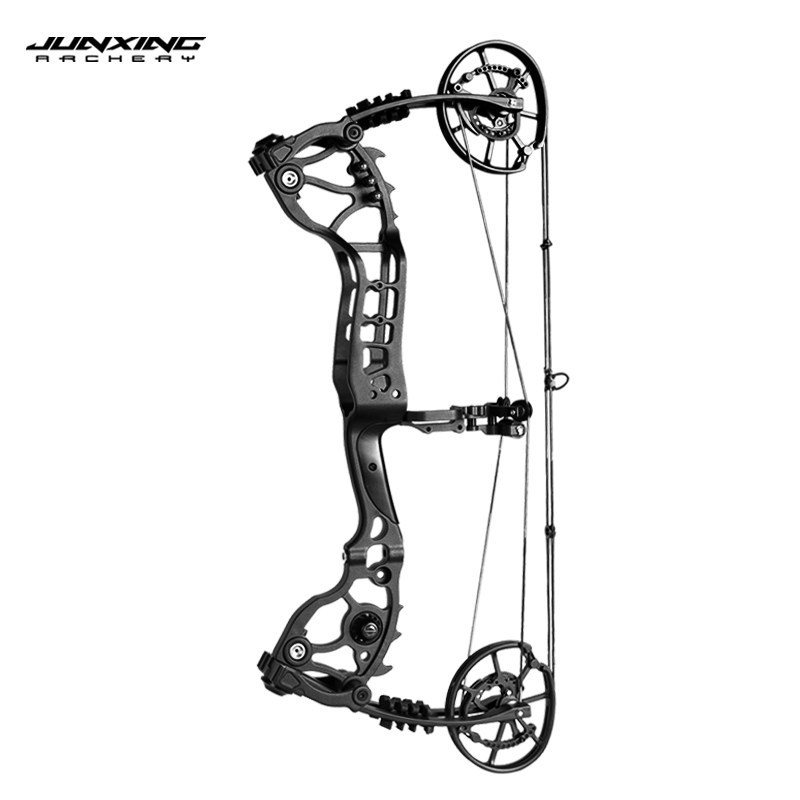 Junxing Weilong Eugun Dual-Purpose Short Axle Steel Ball Compound Bow, Outdoor Repeating Archery Bow for Professional Shooting