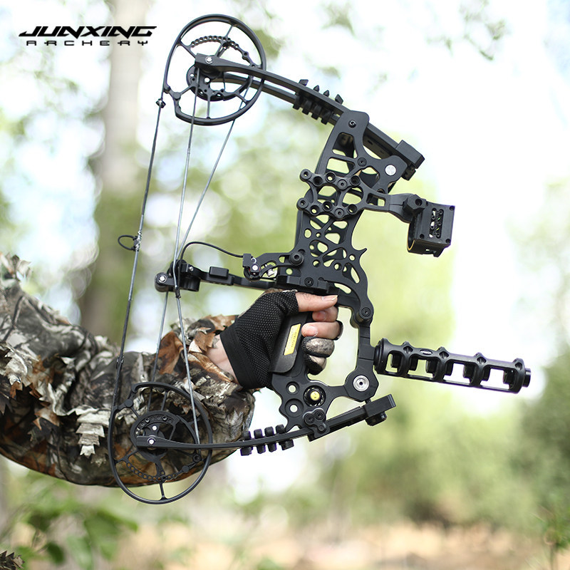 Junxing Youling (Ghost) Dual-Purpose Steel Ball Compound Bow, Outdoor High-Power Short Axle Slingshot & Adult Archery Bow
