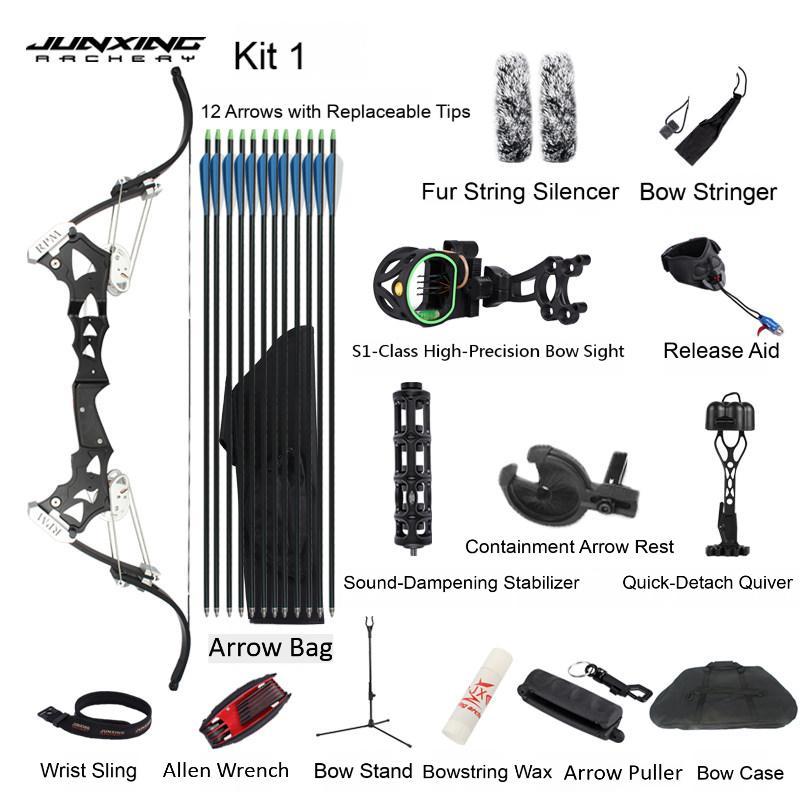 Junxing Oneida Walker Eagle Bow (Green Arrow Bow), Compound Bow, Recurve Bow, Barebow & American Hunting Bow for Competitive Archery