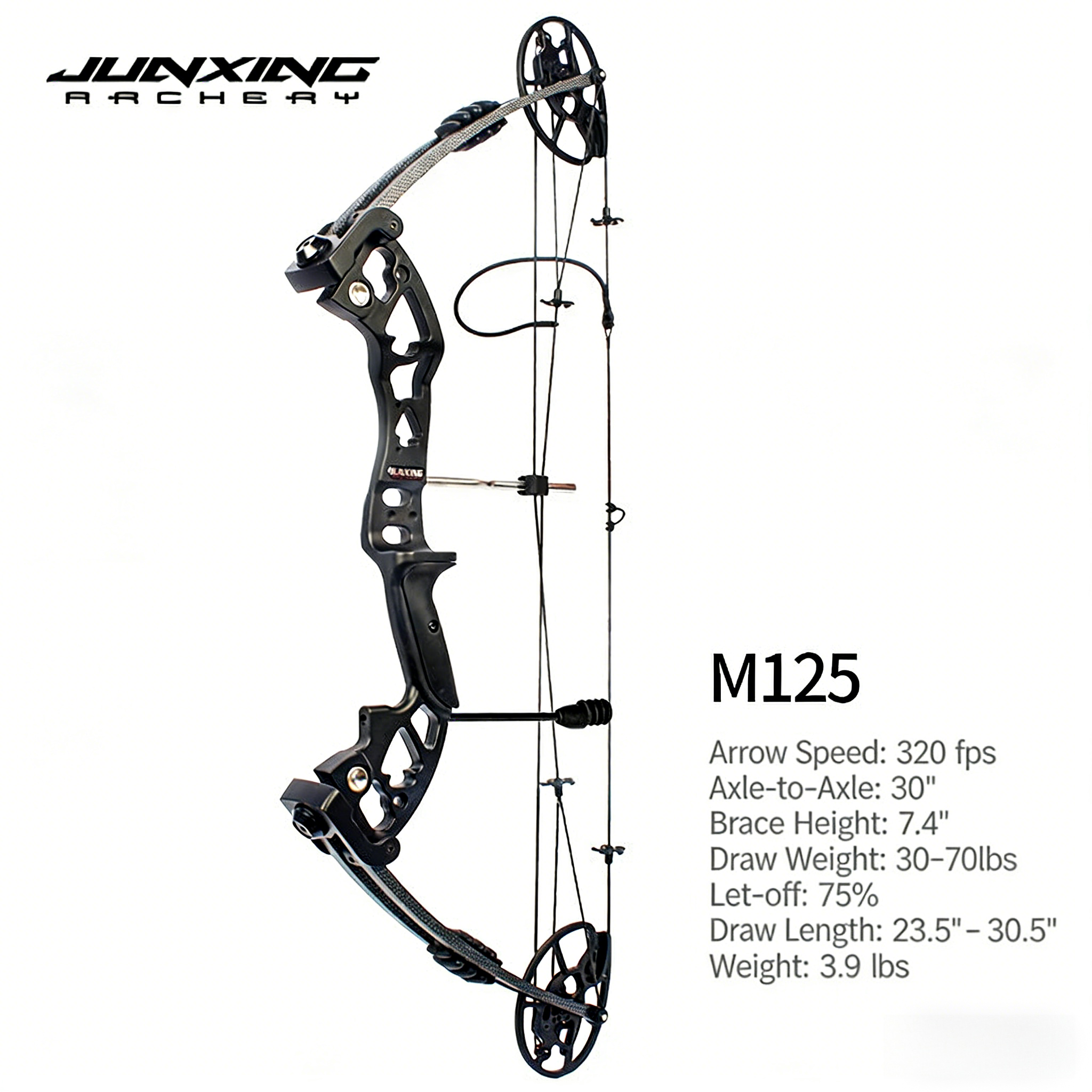 Junxing Battleship Compound Bow Archery Shooting Kit, High-Precision Pulley Bow for Professional Competition & Outdoor Shooting