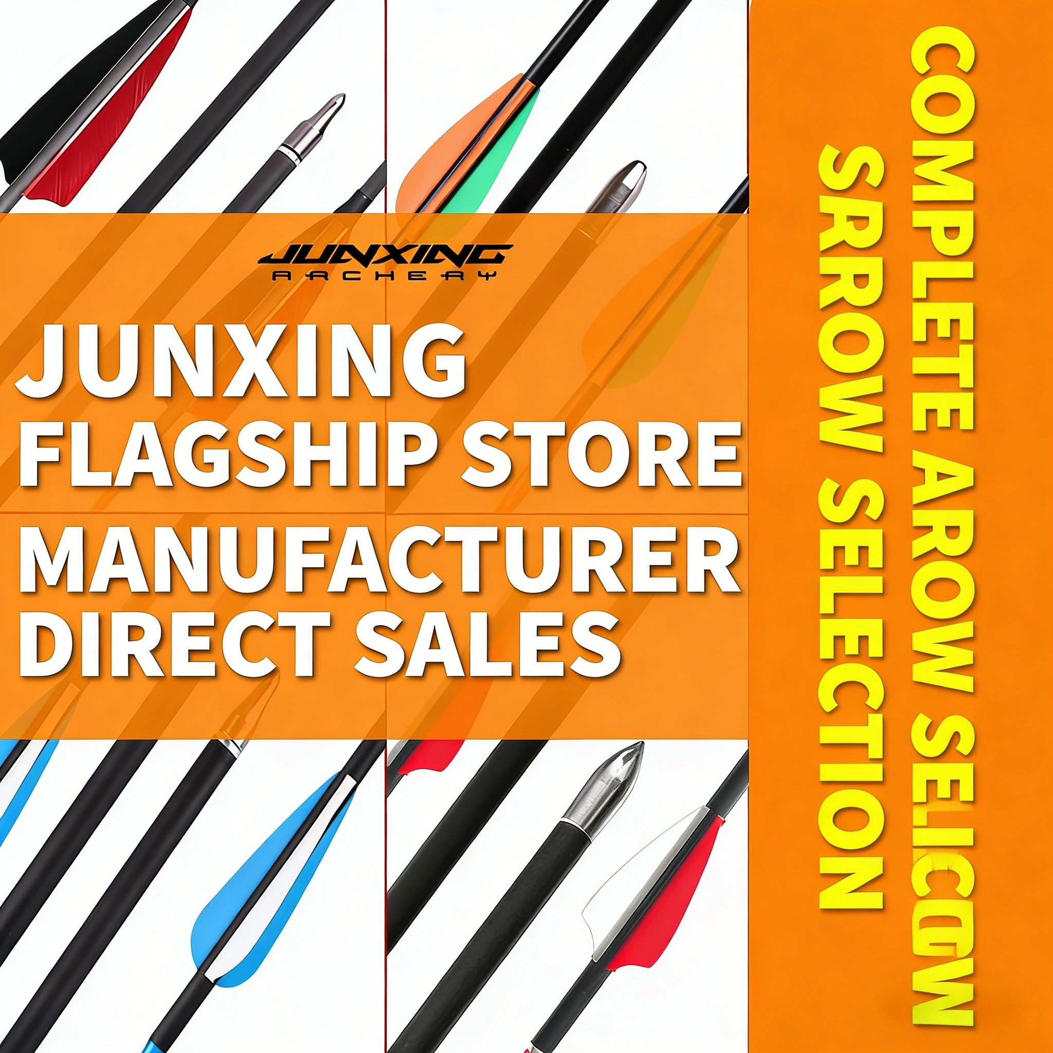 Archery Arrows (Glass Fiber Mixed Carbon, Pure Carbon, Aluminum, for Traditional/American Hunting/Compound/Recurve Bow, Practice/Archery Range Arrows, Real Feather & Synthetic Fletch)