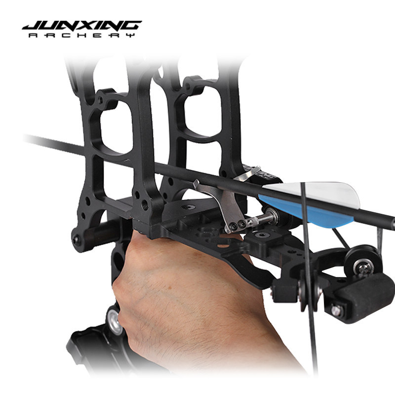 Junxing Little Fox Dual-Purpose Drop Away Arrow Rest (for Compound Bow, Drop Away Arrow Rest Support, Steel Ball Bow, No-Disassembly Alloy)