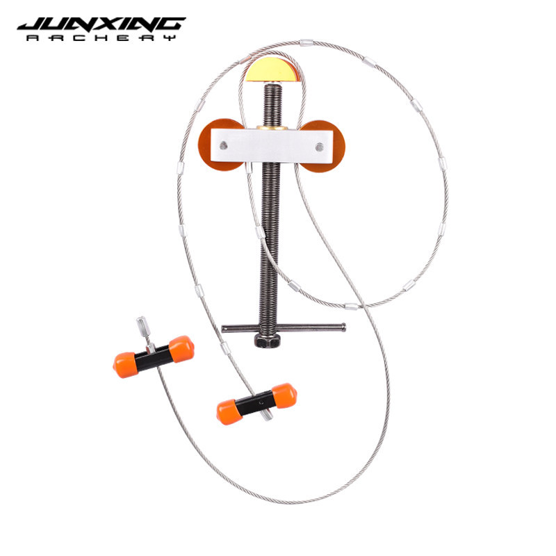 Junxing Compound Bow Press (Simple Steel Wire Bow String Remover Tool, Pulley, Portable Archery String Changing Accessory)