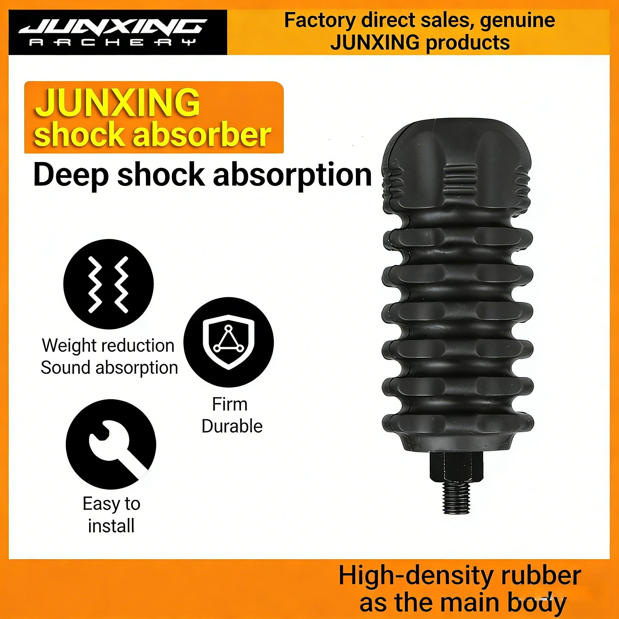 Junxing Bow Stabilizer / Vibration Dampener / Stabilizer Rod (for Recurve Bow & Compound Bow, Archery Shooting Accessories)