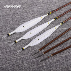 Junxing Premium Carbon Fiber Real Feather Arrows-12 Pack (Consult Customer Service Before Ordering)