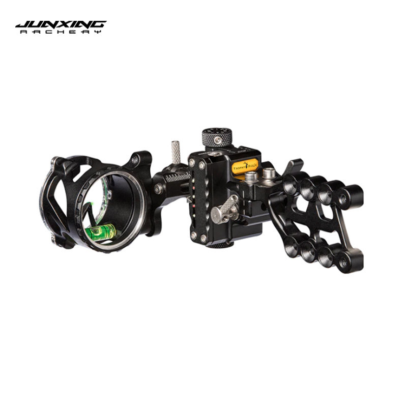 Junxing Deer Brand Sight FIX 5-Pin Compound Bow Sight TrophyRidge with Built-in Tools for Precise Pin Adjustment