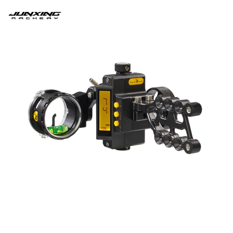 Junxing Deer Brand Sight FIX 5-Pin Compound Bow Sight TrophyRidge with Built-in Tools for Precise Pin Adjustment