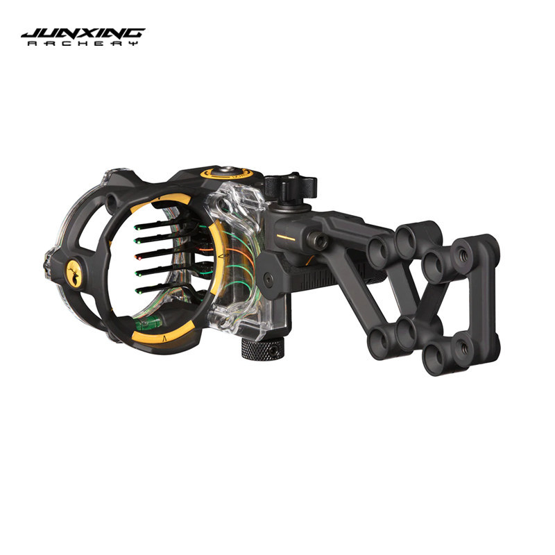 Junxing Deer Brand Sight FIX 5-Pin Compound Bow Sight TrophyRidge with Built-in Tools for Precise Pin Adjustment