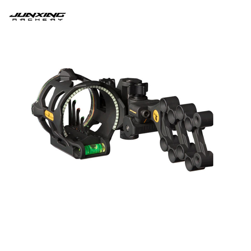 Junxing Deer Brand Sight FIX 5-Pin Compound Bow Sight TrophyRidge with Built-in Tools for Precise Pin Adjustment