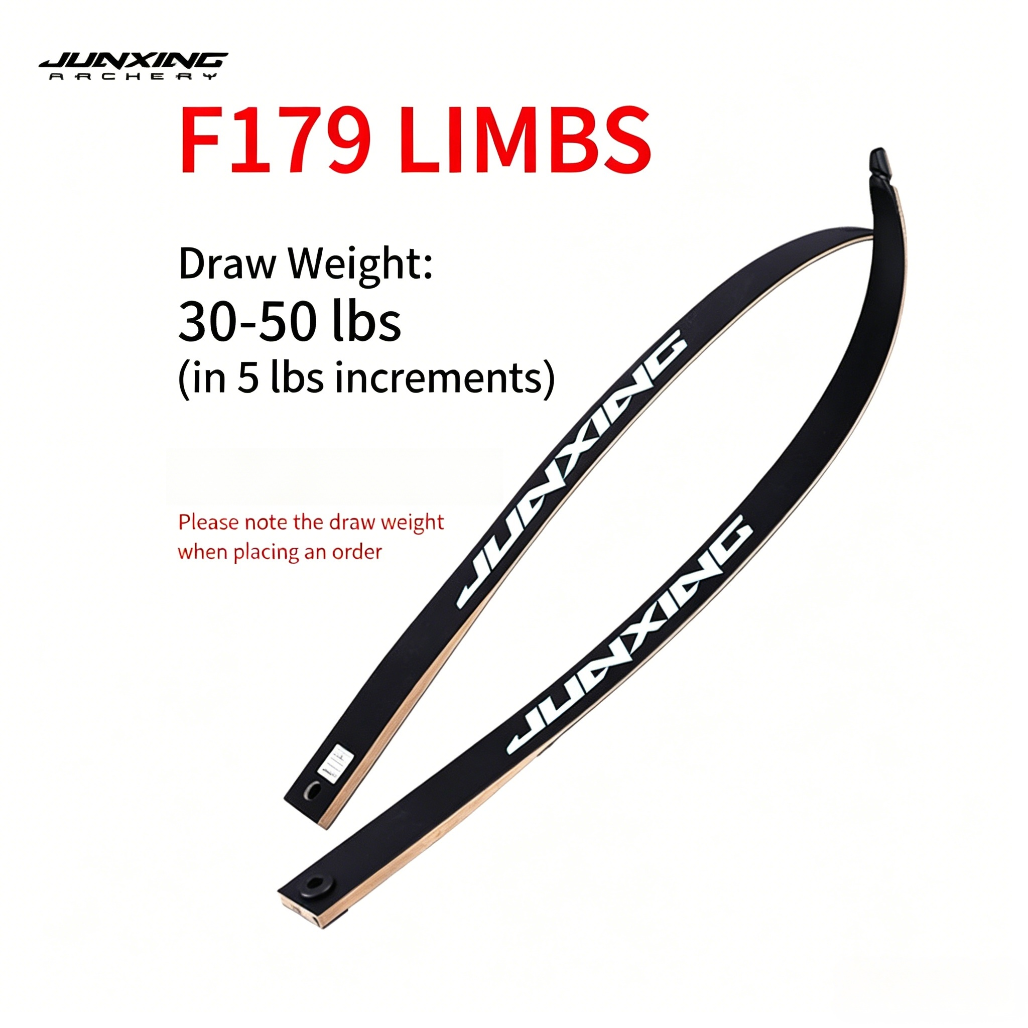 Junxing Huntsman Recurve Bow, American Hunting Bow, Barebow, Traditional Competitive Outdoor Archery Kit, Lingyun Archery
