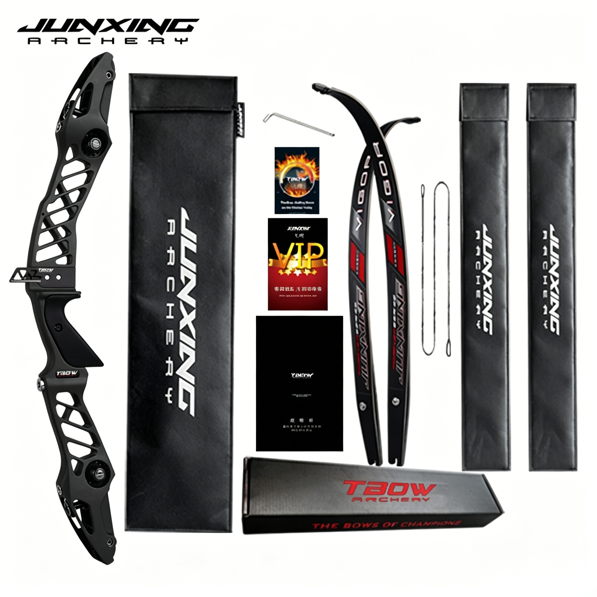 Junxing TBOW Hoyt Tianqi Win&Win Competitive Recurve Bow Riser (F Port & ILF Universal Interface), American Hunting Bow, Barebow, Archery