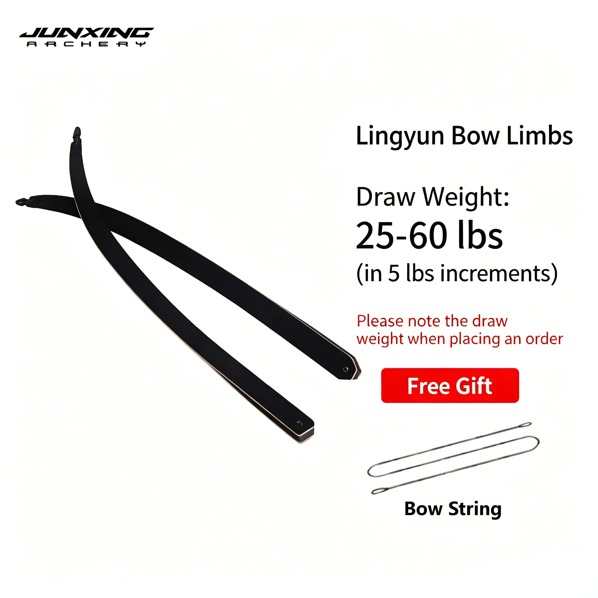 JUNXING Lingyun Recurve Bow | 25-60lbs American Hunting Archery Set