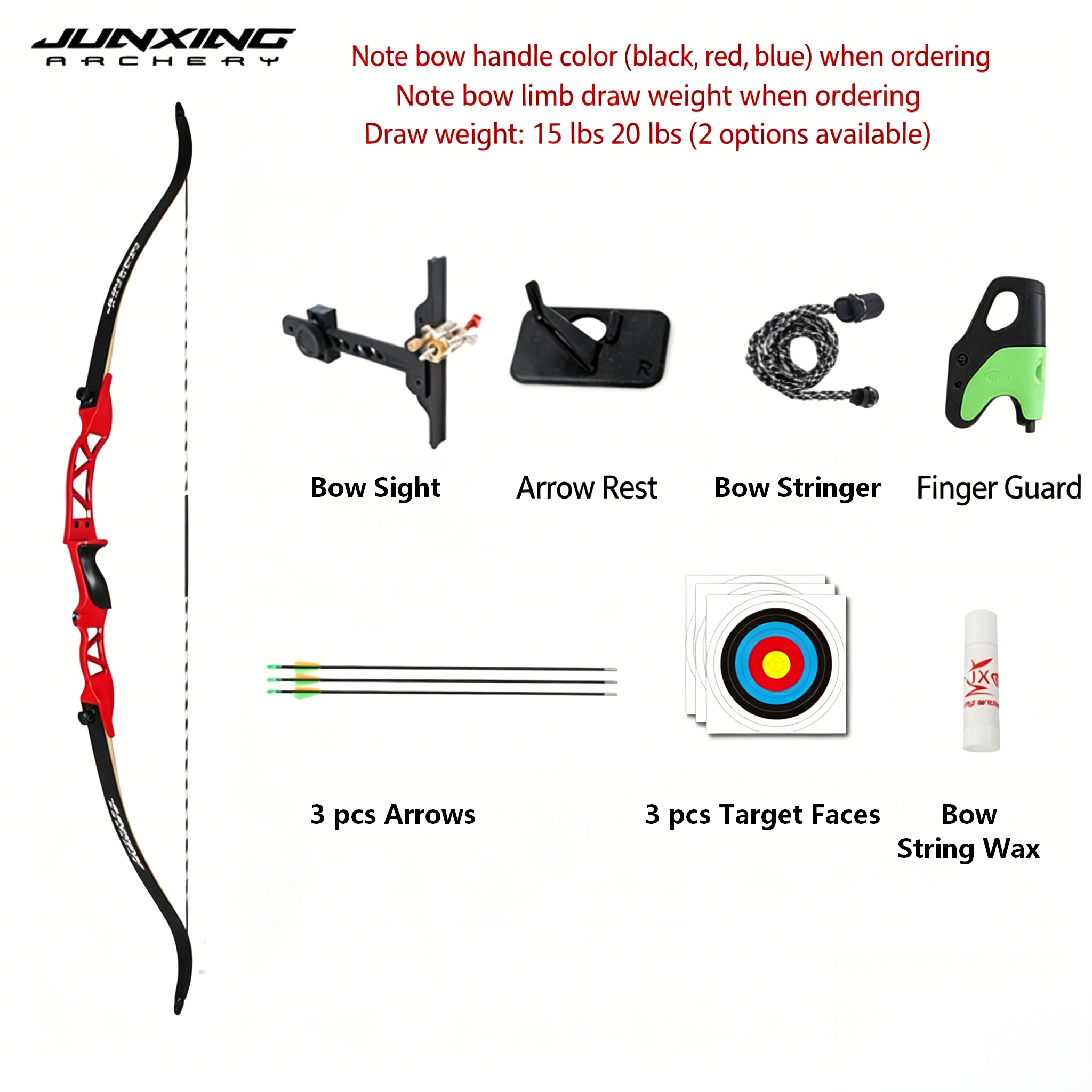 Junxing Tangzong Recurve Bow Archery Kit, Archery Shooting Beginner Entry, Competitive Sports Professional Competitive Compound Bow