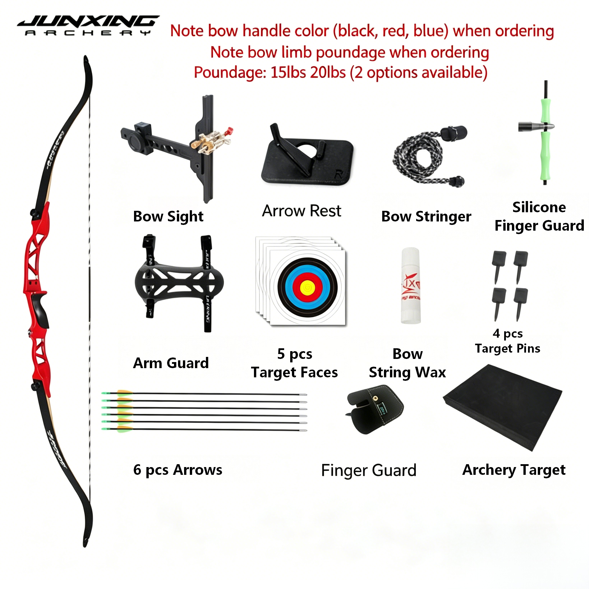 Junxing Tangzong Recurve Bow Archery Kit, Archery Shooting Beginner Entry, Competitive Sports Professional Competitive Compound Bow
